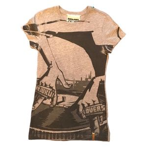 Harajuku Lovers Grey Short Sleeve T-shirt Top